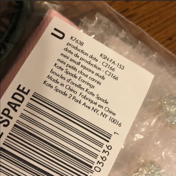 Kate Spade ♠️Glitter Earrings/ NWT - Picture 6 of 6